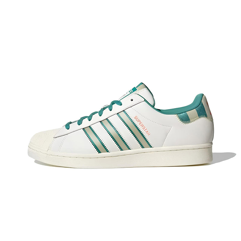 ADIDAS SUPERSTAR GREEN BEIGE