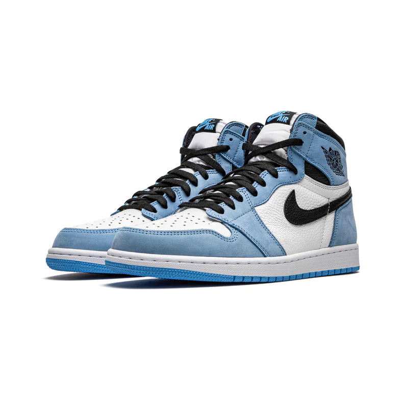 NIKE AIR JORDAN RETRO 1 HIGH UNIVERSITY BLUE BLACK