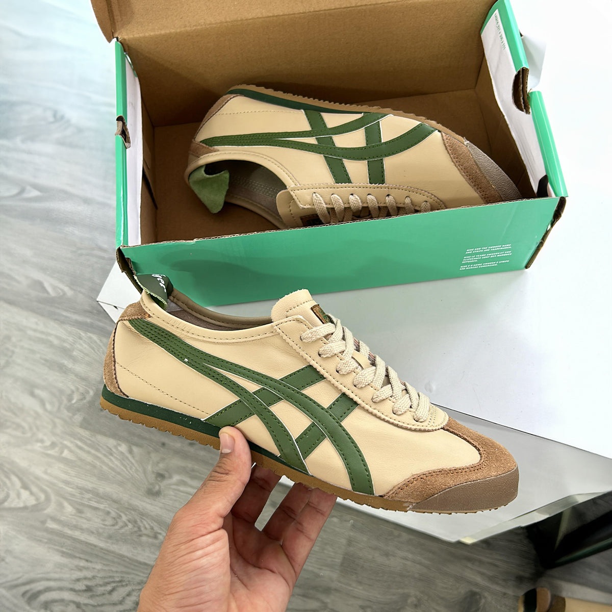 ONITSUKA TIGER MEXICO 66 BEIGE GREEN