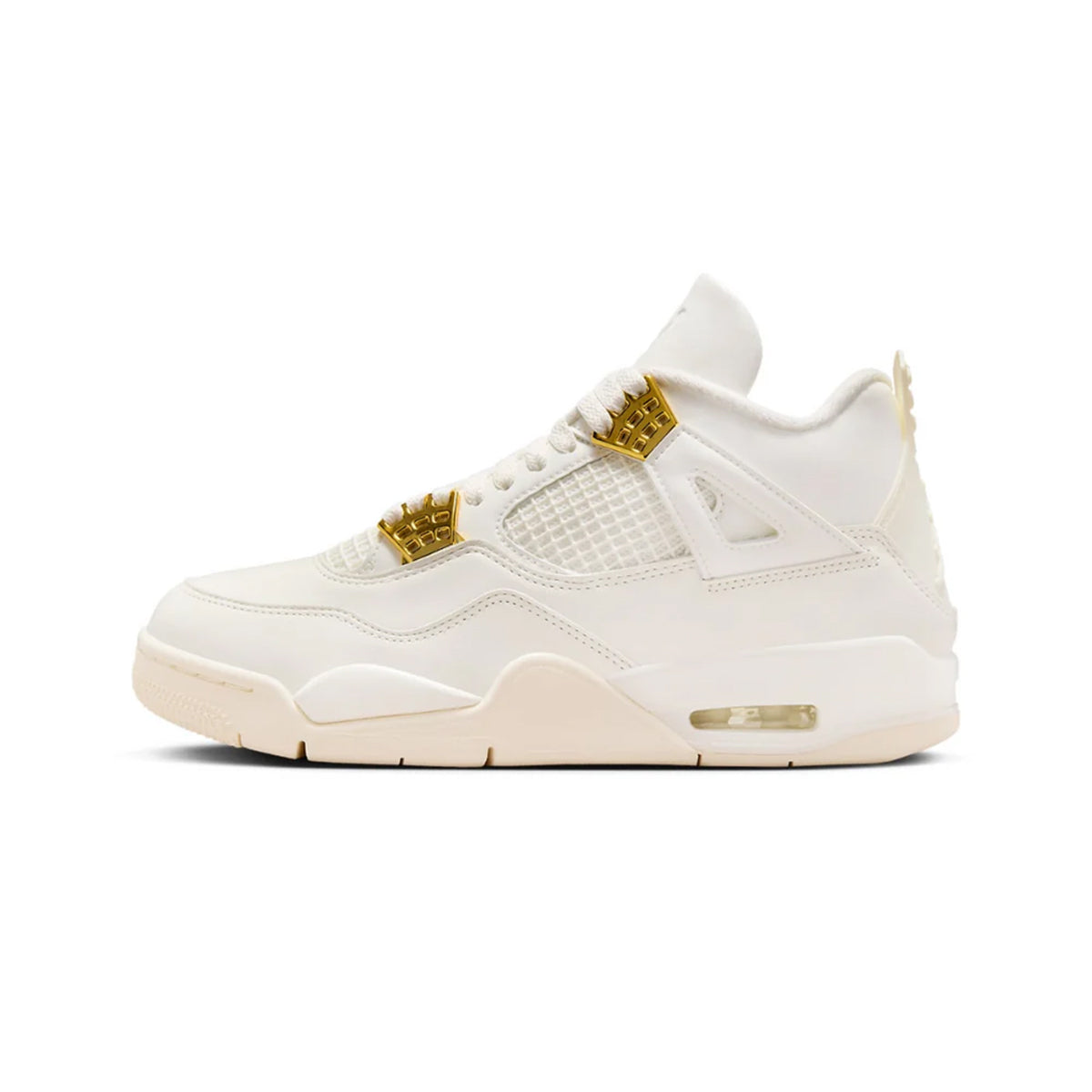 NIKE AIR JORDAN 4 RETRO METALLIC SAIL GOLD