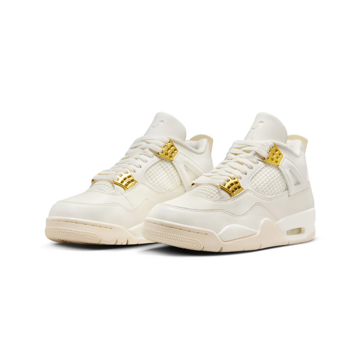 NIKE AIR JORDAN 4 RETRO METALLIC SAIL GOLD