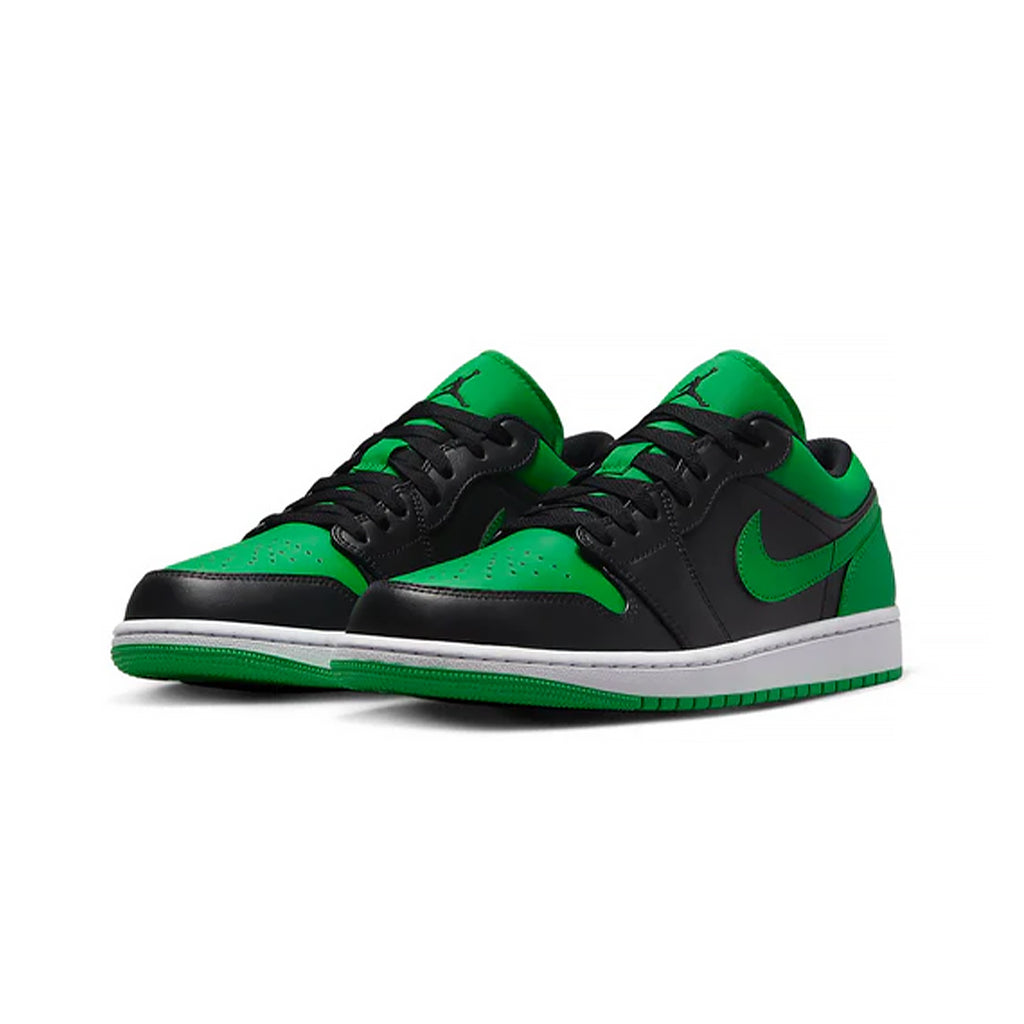 NIKE AIR JORDAN RETRO 1 LOW BLACK LUCKY GREEN
