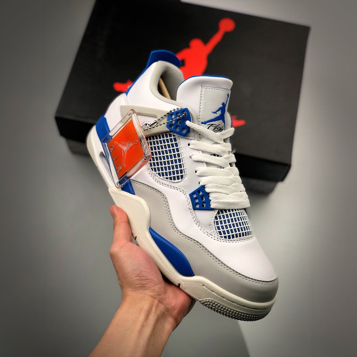 NIKE AIR JORDAN 4 RETRO MILITARY BLUE