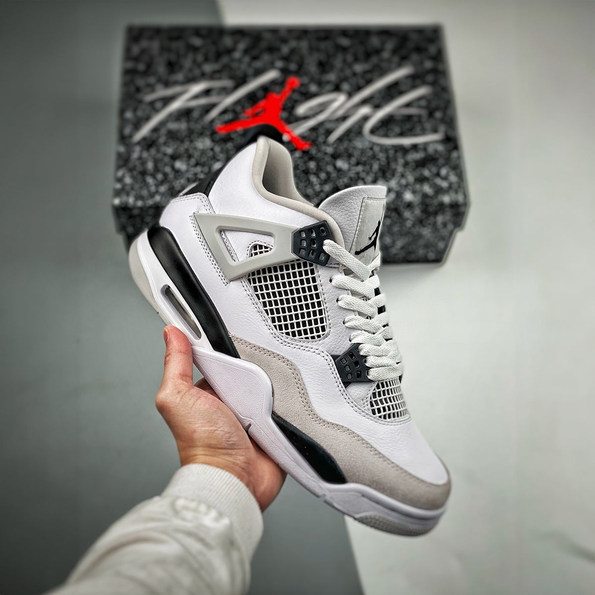 NIKE AIR JORDAN 4 RETRO MILITARY BLACK